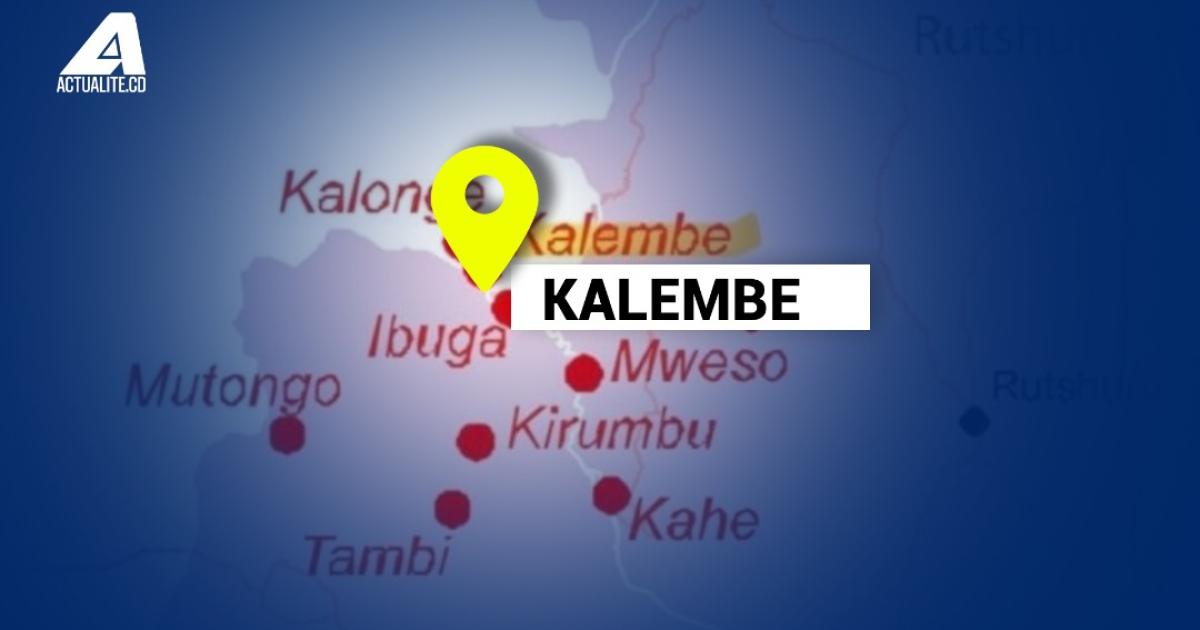 Kalembe sur la carte du Nord-Kivu