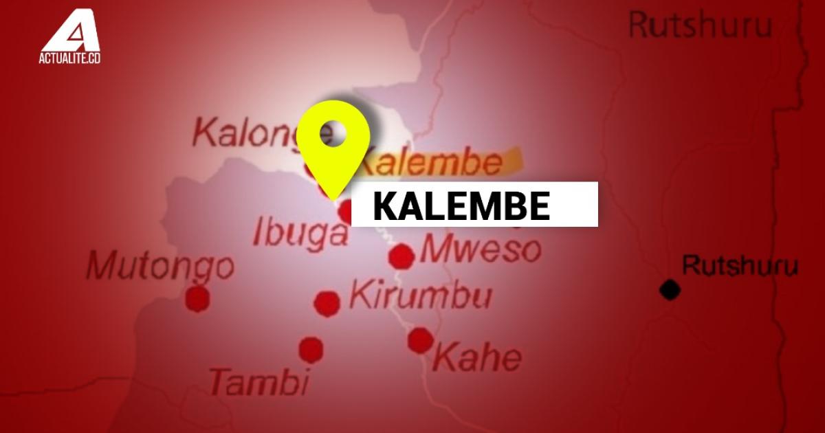 Kalembe sur la carte du Nord-Kivu