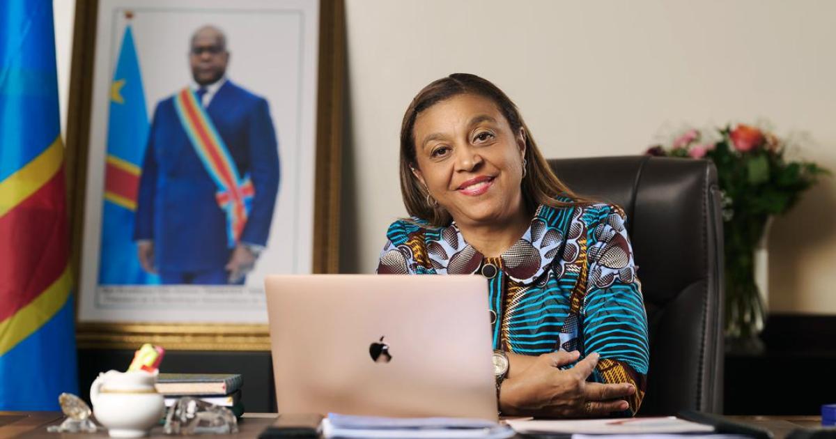 Bestine Kazadi, ministre déléguée près du ministre des Affaires étrangères en charge de la coopération internationale et Francophonie