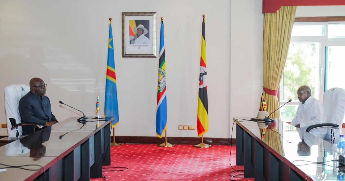 Félix Tshisekedi et Yoweri Museveni