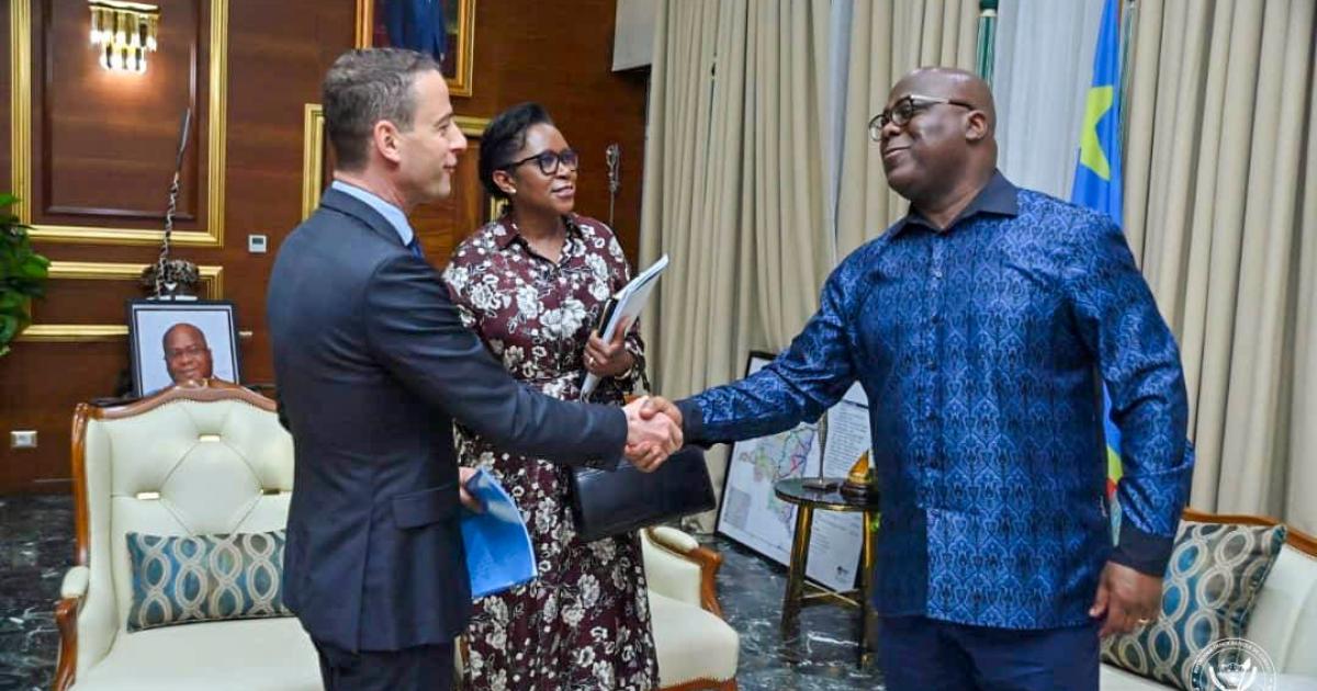 Rencontre du DG du Groupe Glencore et Félix Tshisekedi ainsi que Judith Suminwa
