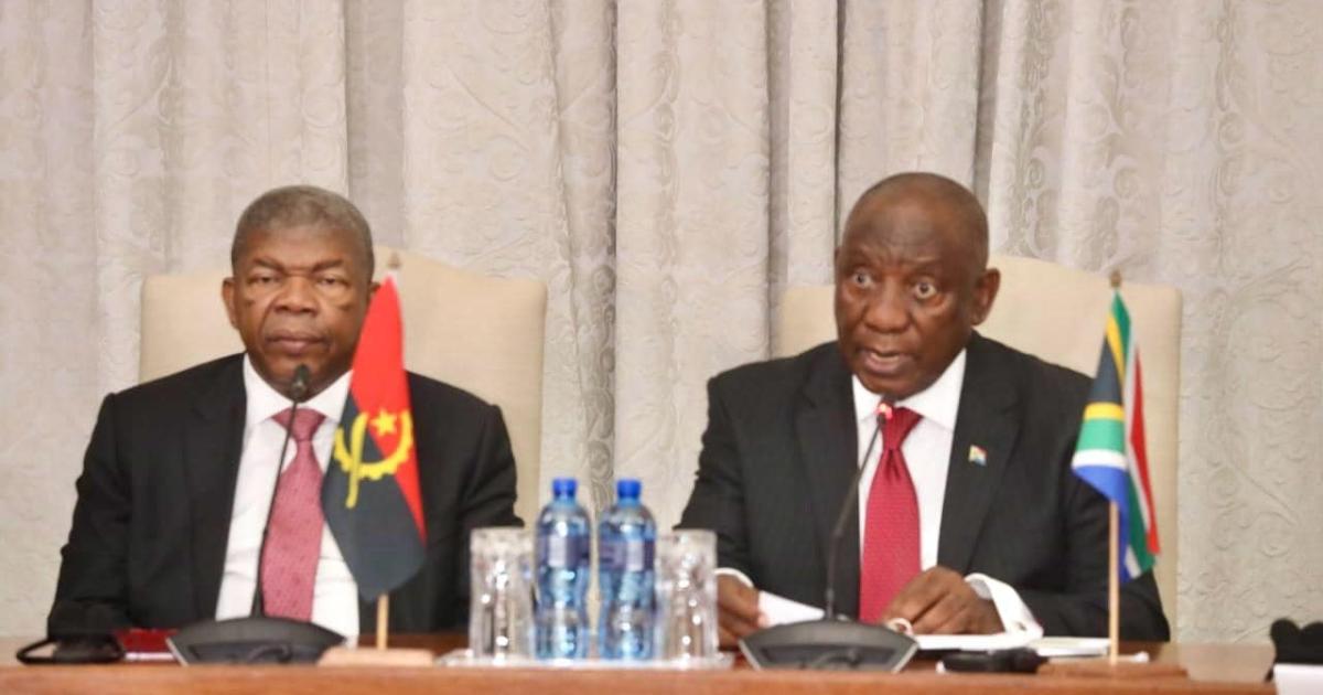 João Lourenço et Cyril Ramaphosa à Pretoria