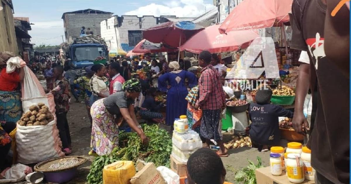 Un marché à Goma 