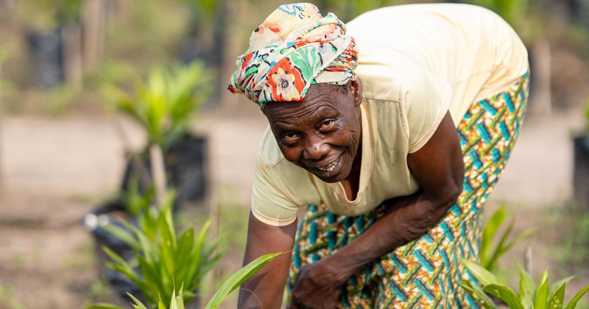 Une productrice agricole de Kisangani