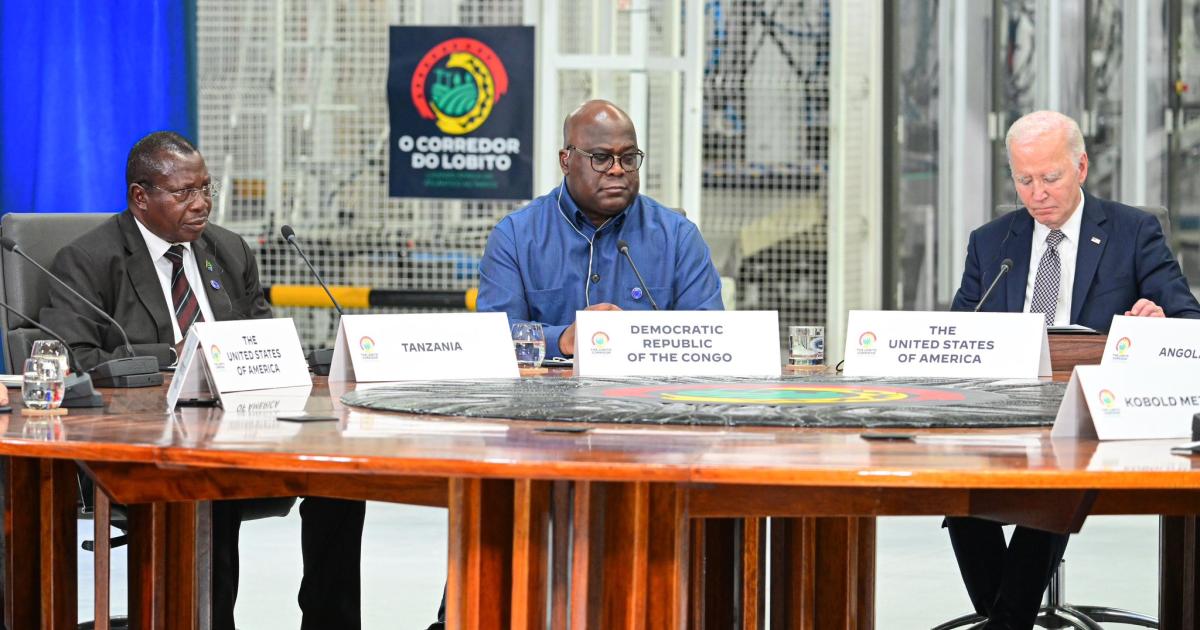 Félix Tshisekedi, Joe Biden et d'autres dirigeants de la région afrique centrale et australe