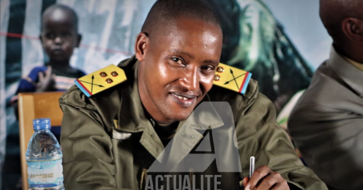Charles Sematama, ancien officier des FARDC, actuellement un des dirigeants de la milice Twirwaneho