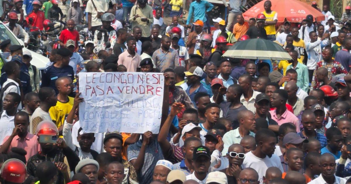Manifestation à Kindu contre la guerre du M23 soutenu par le Rwanda