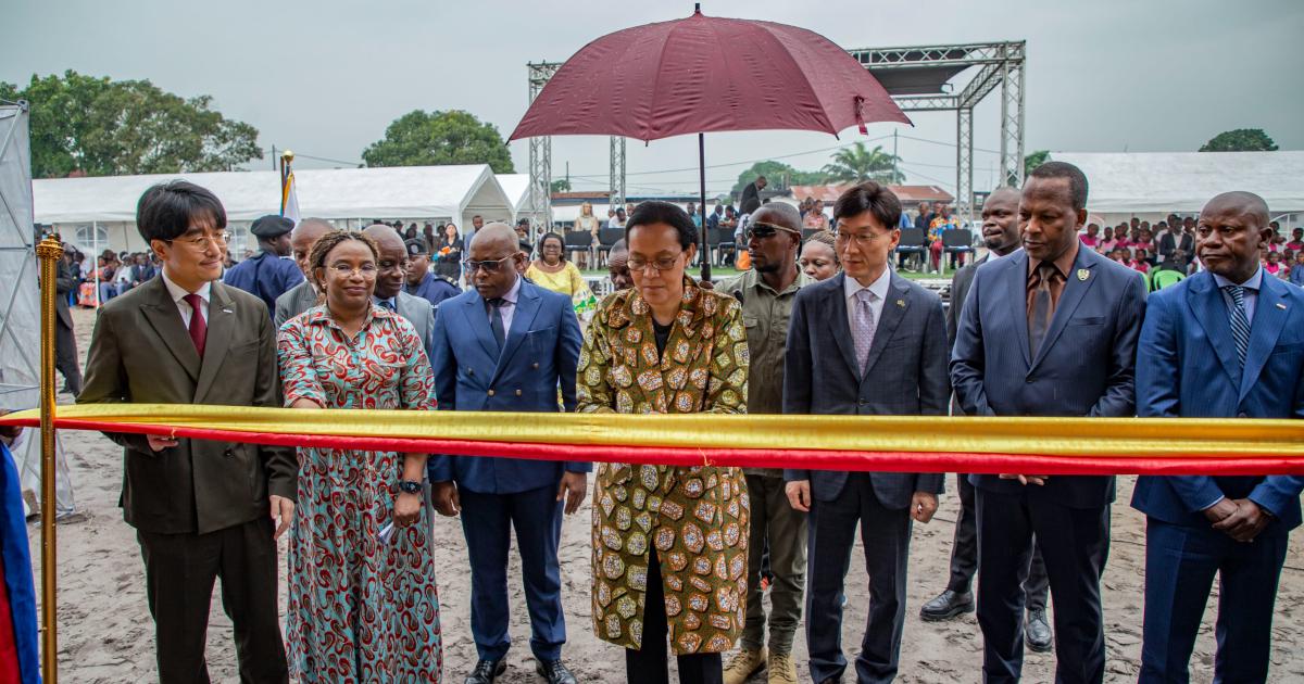 Inauguration des nouvelles infrastructures scolaires dans 11 écoles de la commune de Nsele à Kinshasa