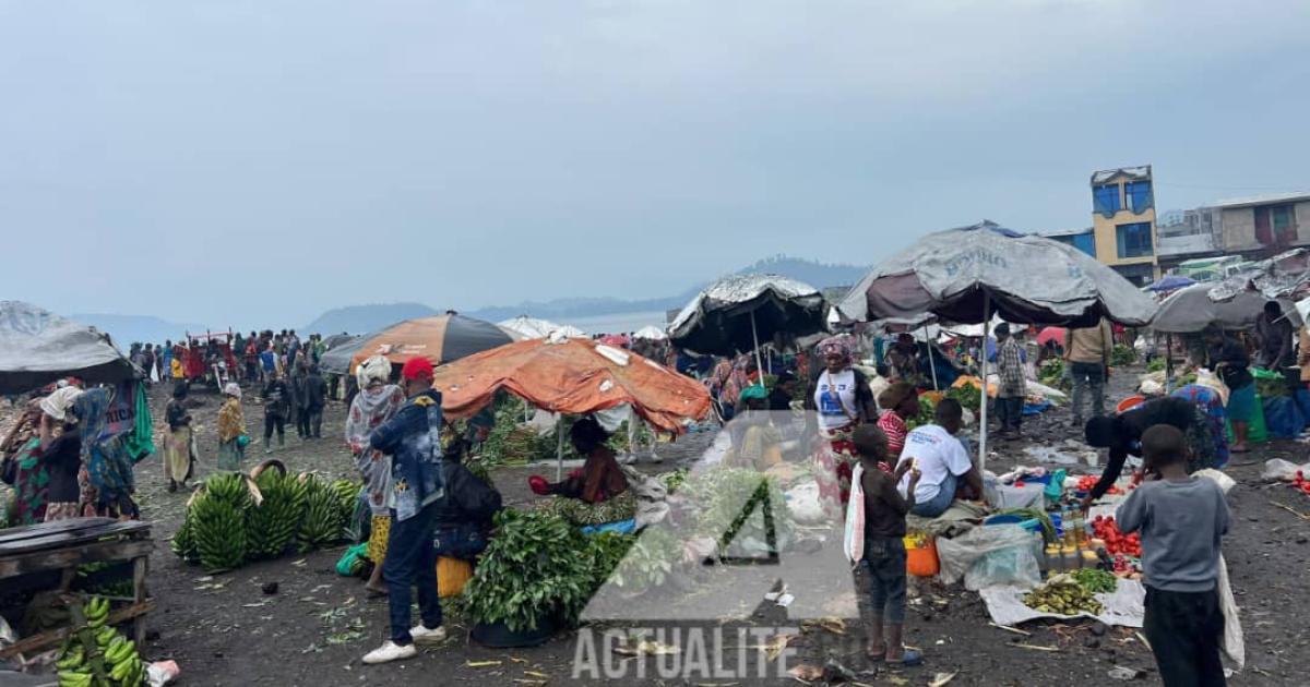 A Kituku, de petits commerçants vendeurs des denrées en provenance de Minova