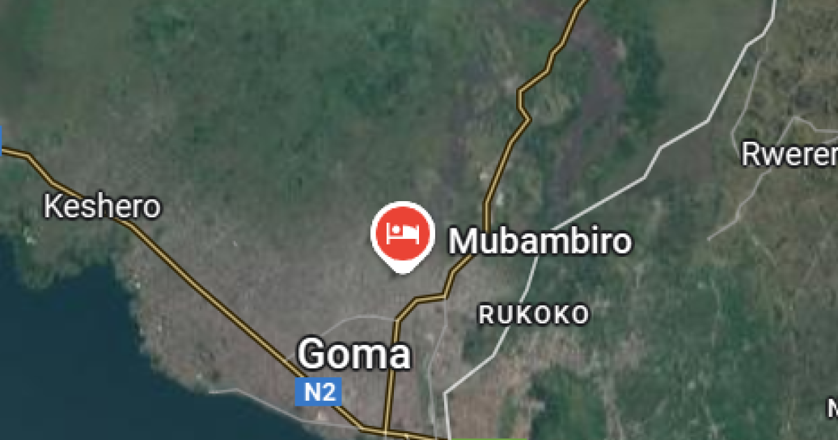 Mubambiro à l'ouest de Goma