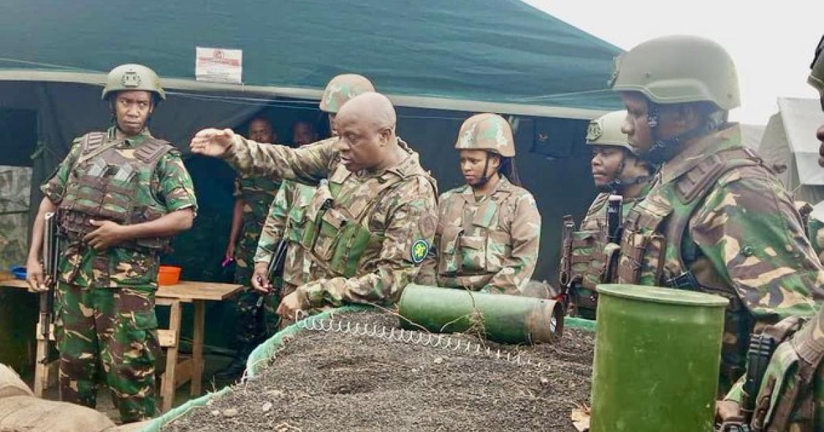 Les militaires de SAMIRDC à Mubambiro près de Goma