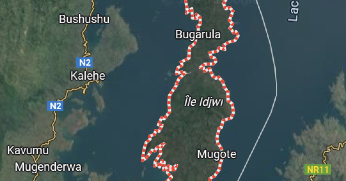 Idjwi sur la carte
