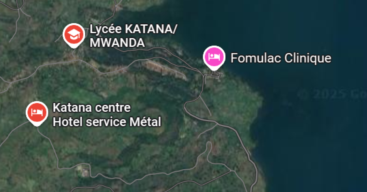 Katana centre sur la carte