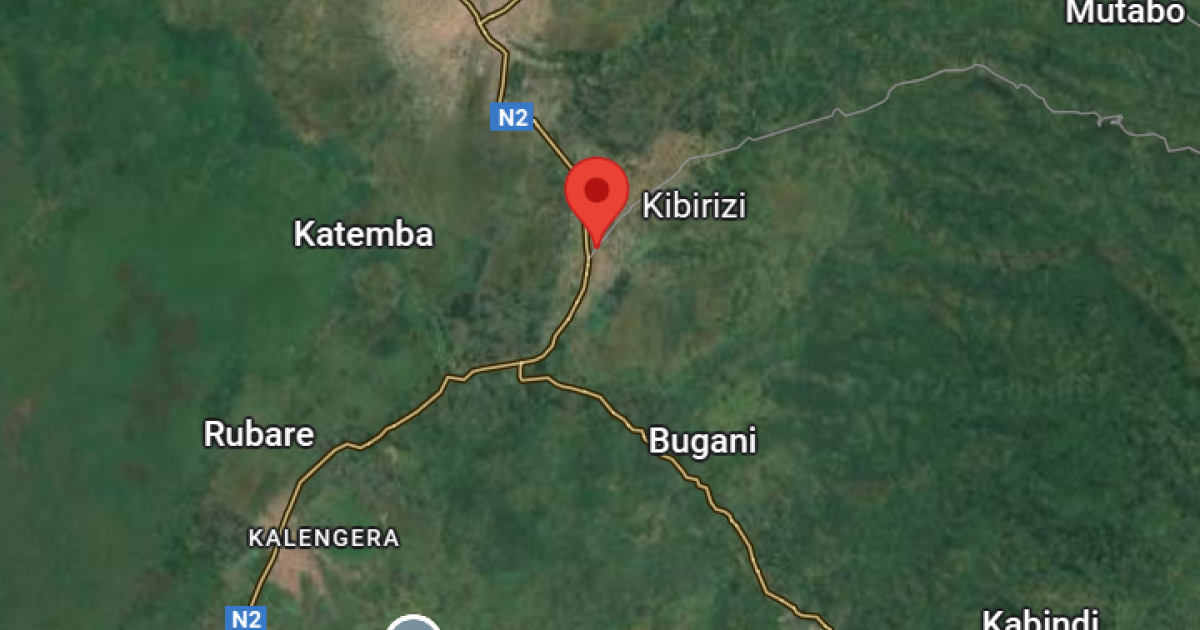 Kibirizi sur la carte