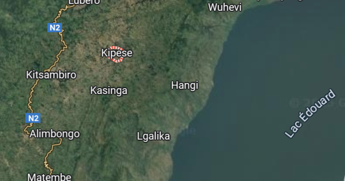 Kipese sur la carte