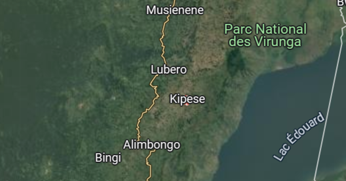Kipese sur la carte
