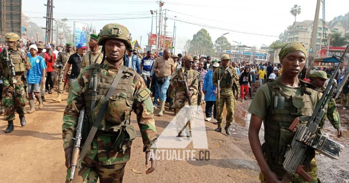 Les rebelles du M23 dans la ville de Bukavu