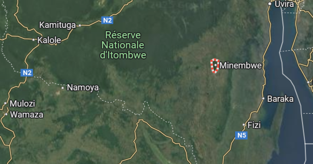 Minembwe sur la carte