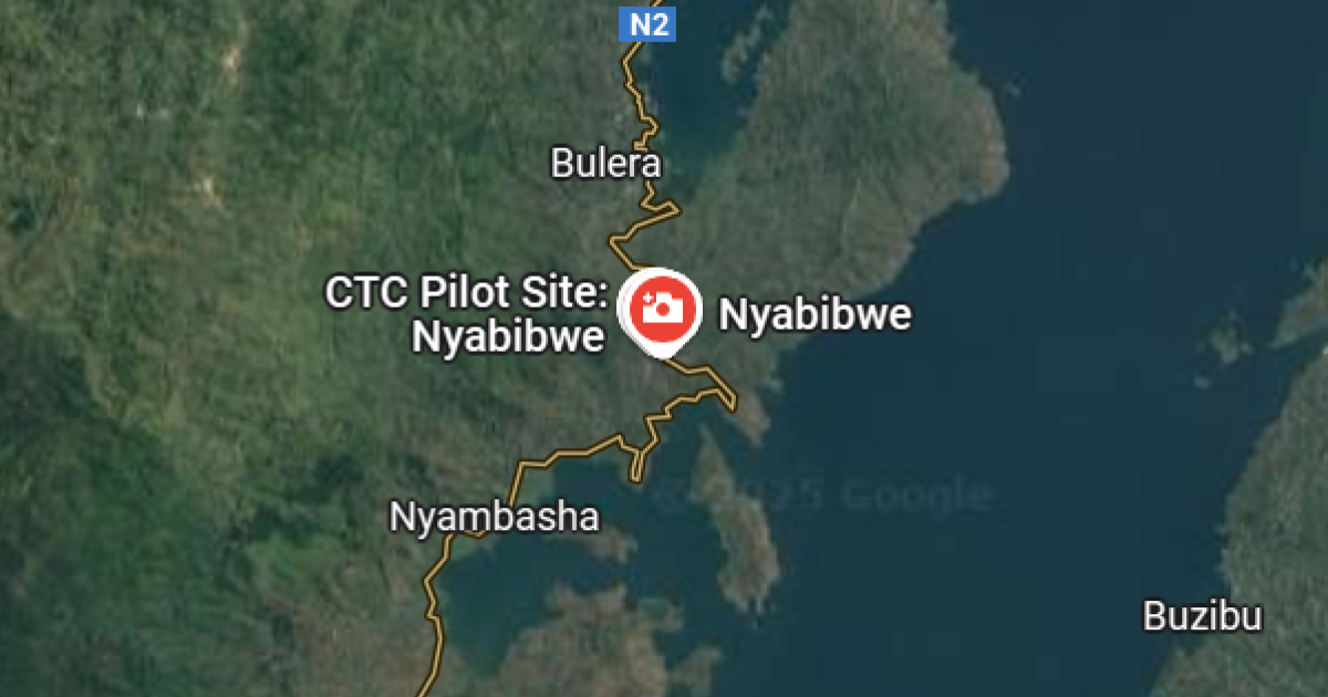 La cité de Nyabibwe sur la carte
