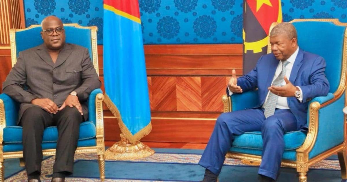 Tshisekedi et Lourenço à Luanda 