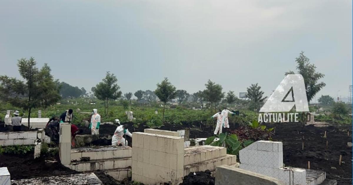 Inhumation des victimes des affrontements entre FARDC et M23 à Goma