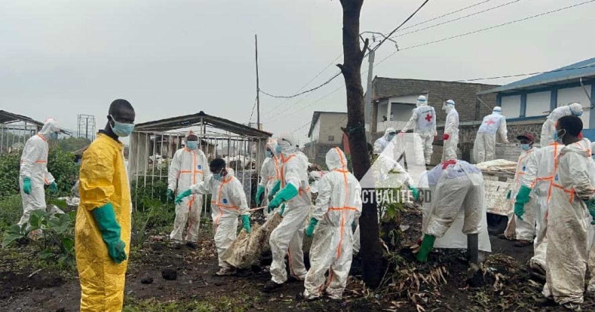 Inhumation des victimes des affrontements entre FARDC et M23 à Goma