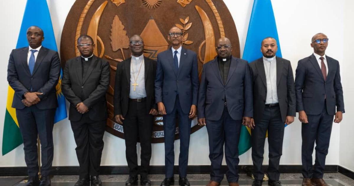 Paul Kagame et les religieux congolais