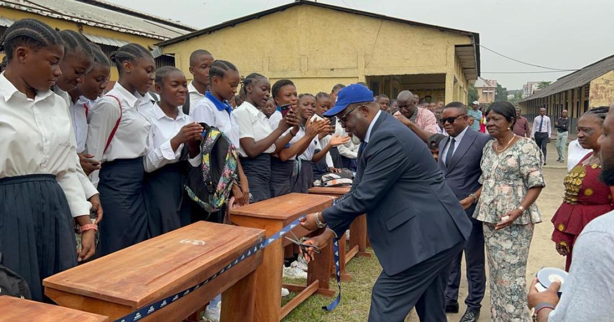 Jean Claude SUNGULA, Président du Conseil d’Administration d’ENGEN DRC à l'Institut Bakanja 