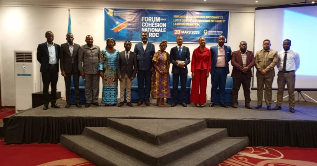 forum sur la cohésion nationale, la lutte contre les discours de haine et la désinformation à Kinshasa
