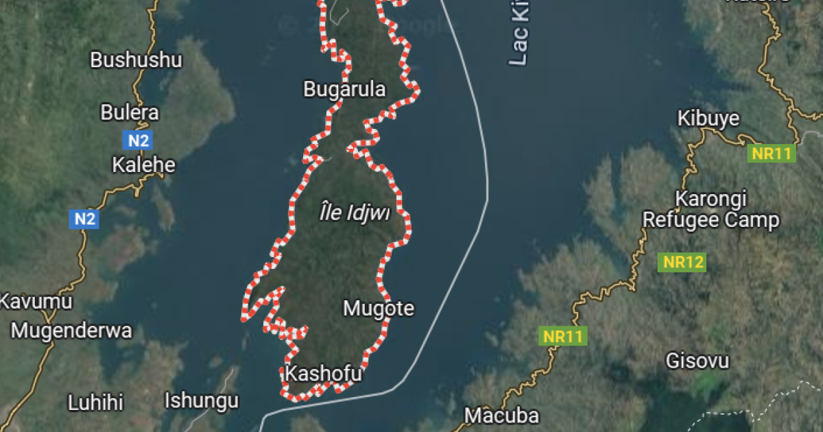 Idjwi sur la carte