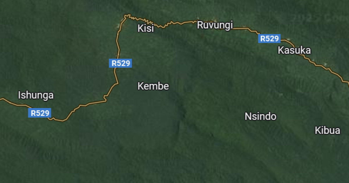 Le village Kembe sur la carte