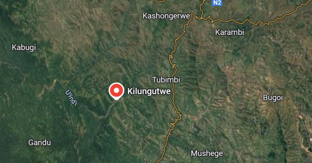 Kilungutwe sur la carte