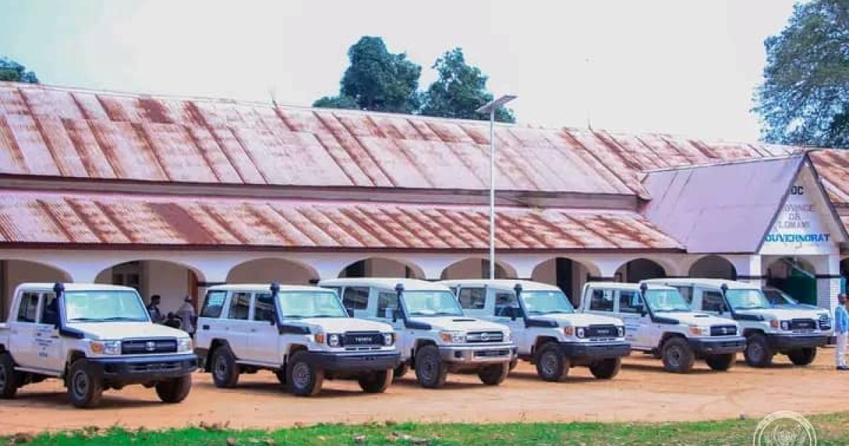 Les véhicules remis aux administrateurs de territoire de Lomami