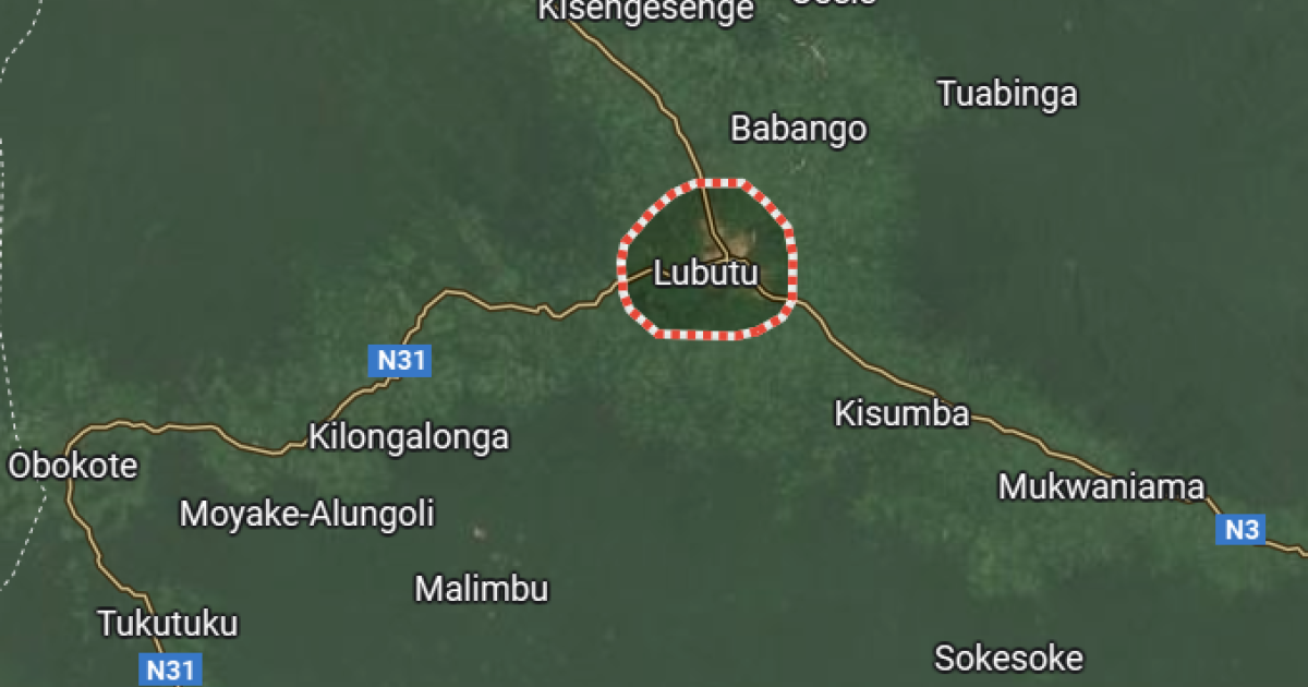 Lubutu sur la carte