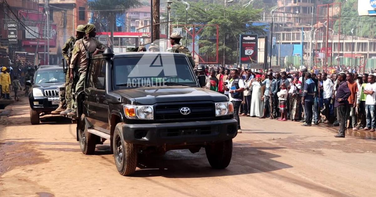 Les rebelles du M23 à Bukavu le 20 février 2025