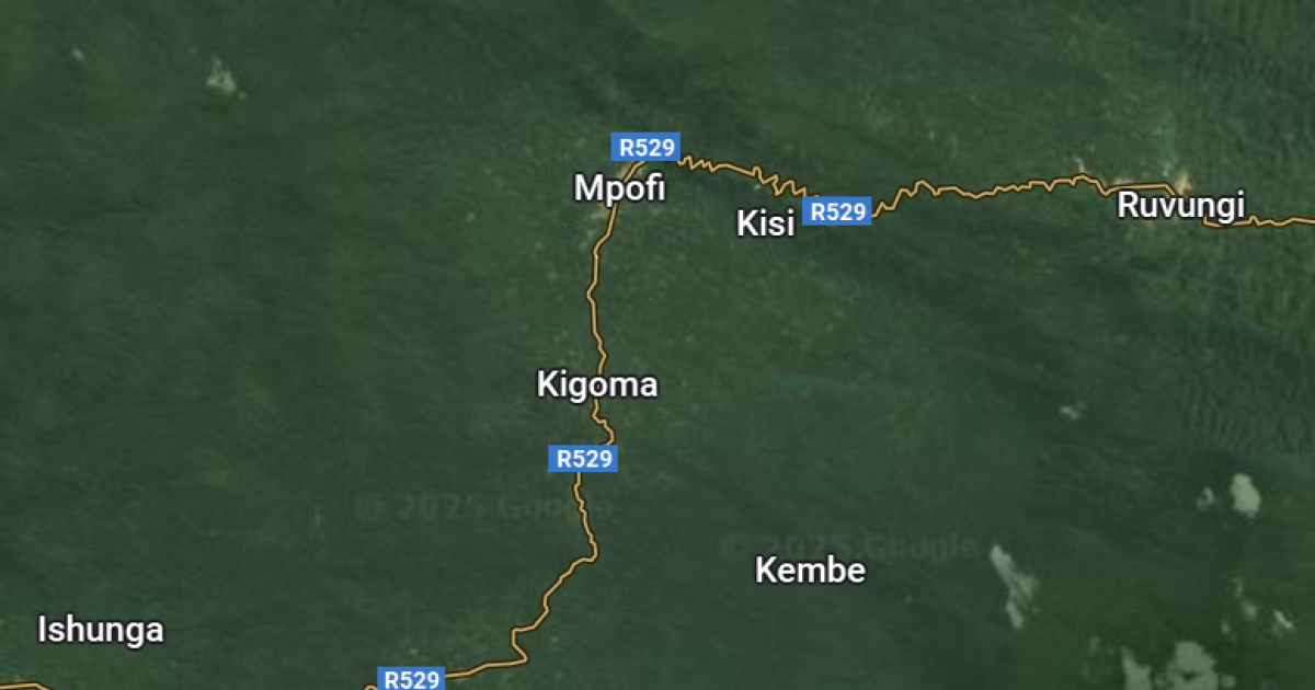 Mpofi sur la carte