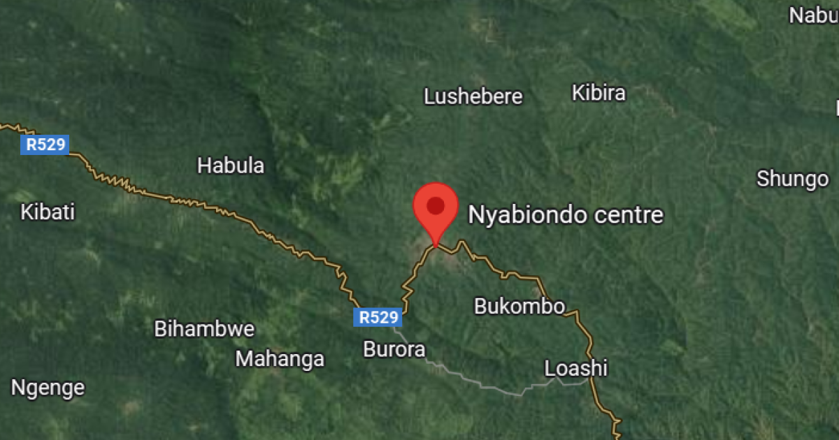 Nyabiondo sur la carte