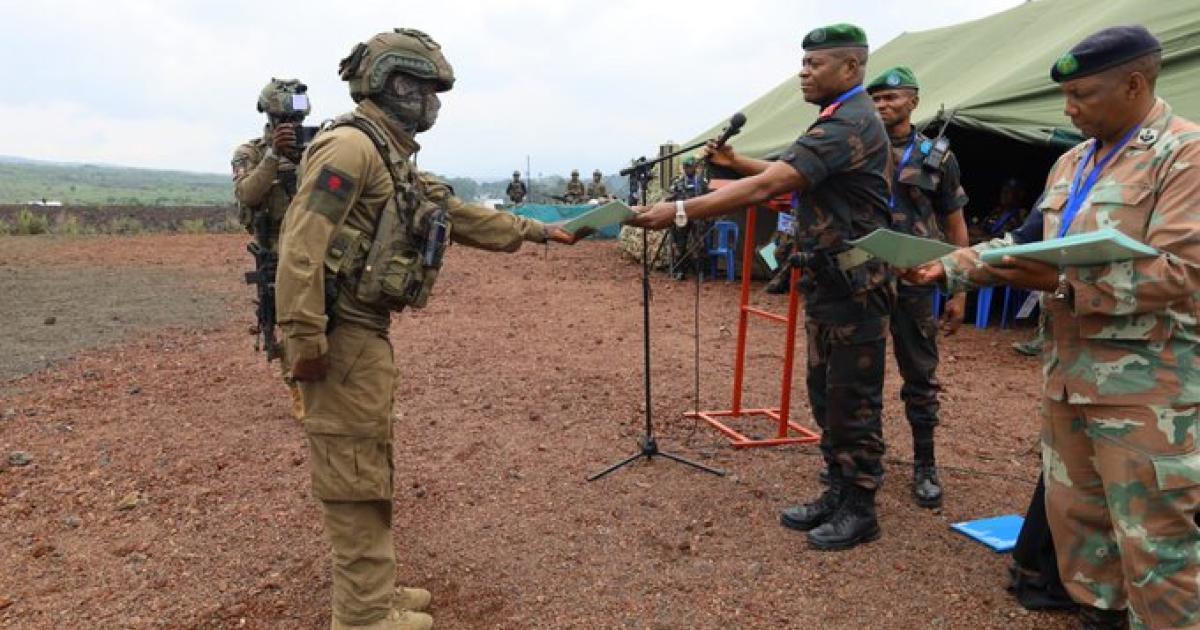 FARDC et SANDF à Mubambiro près de Goma