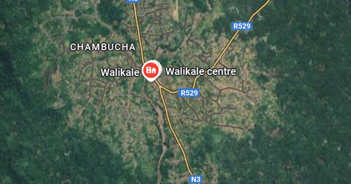 Walikale-centre sur la carte