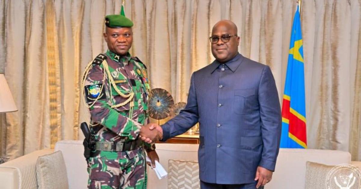 Felix Tshisekedi et Brice Oligui Nguema à Kinshasa