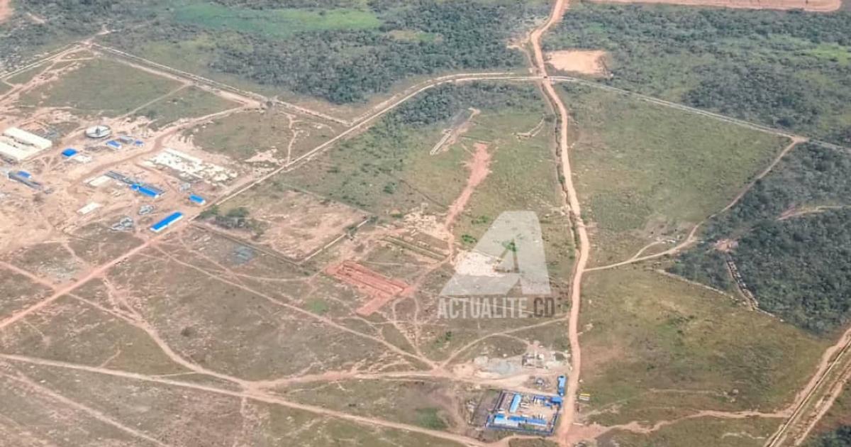 Mines de Manono Lithium, vue aérienne