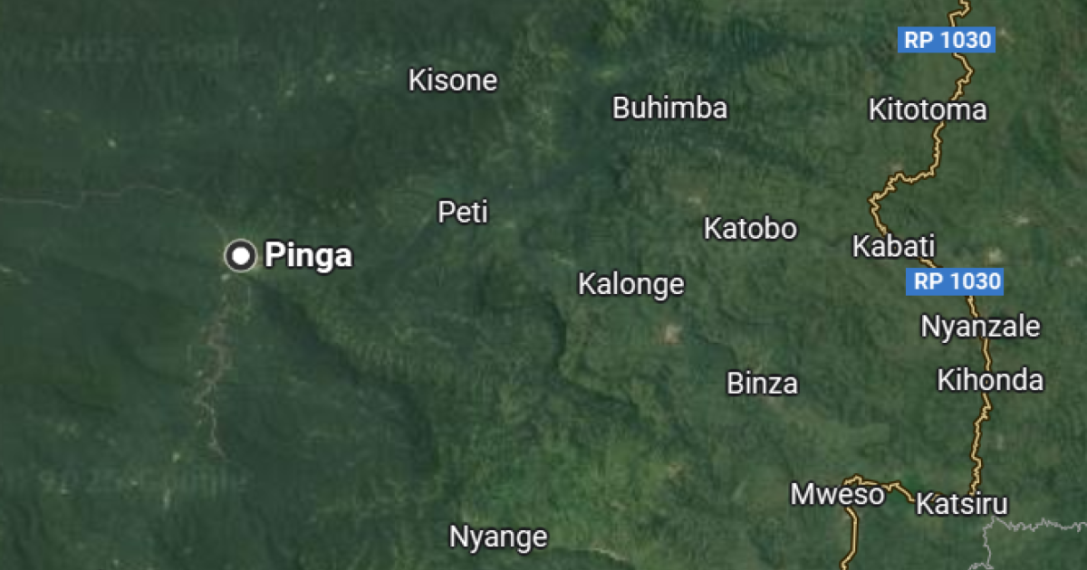 Pinga sur la carte du Nord-Kivu