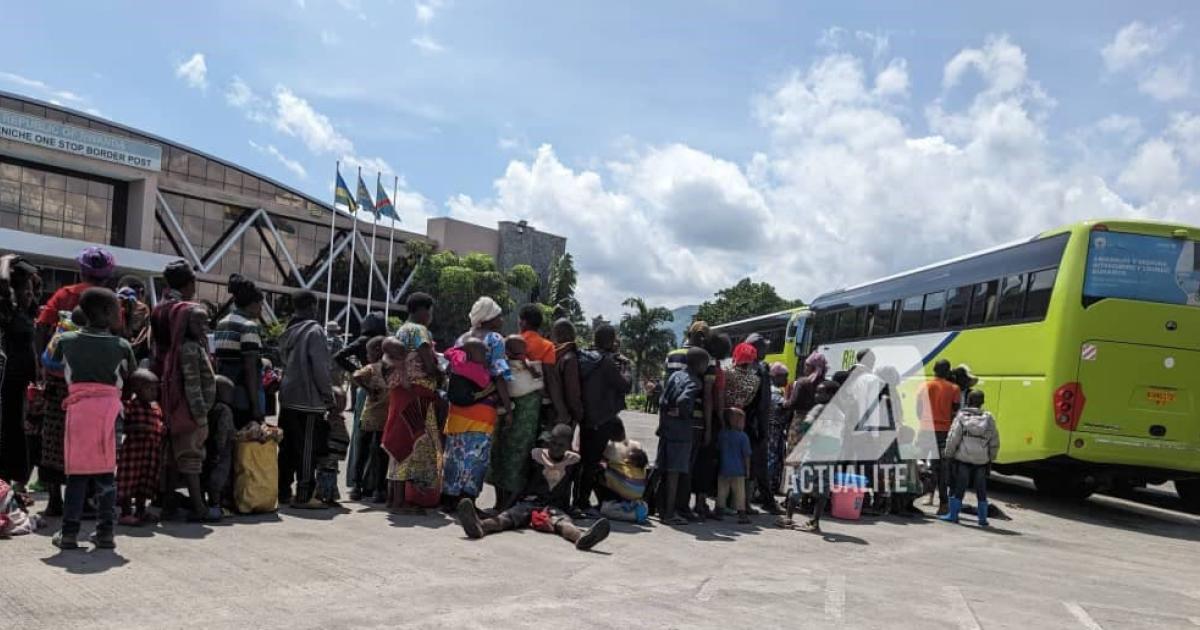 Des réfugiés rwandais rapatriés dans leur pays à partir de Goma