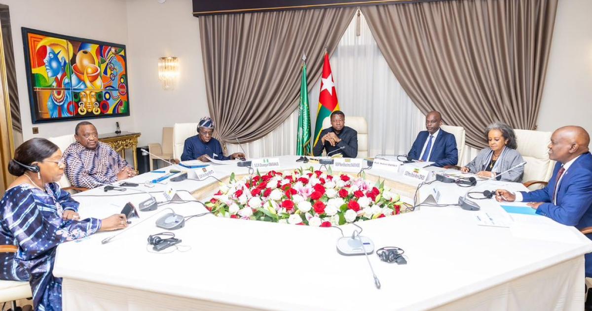 Faure Essozimna Gnassingbé et les co-facilitateurs