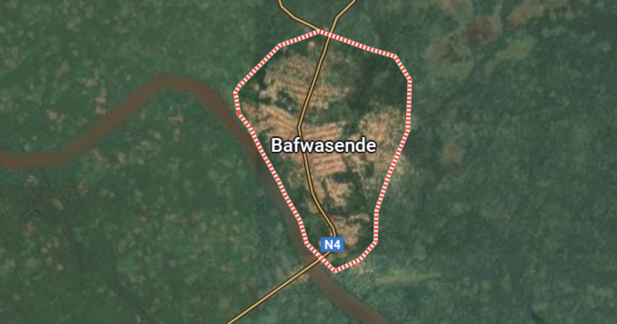 Bafwasende sur la carte