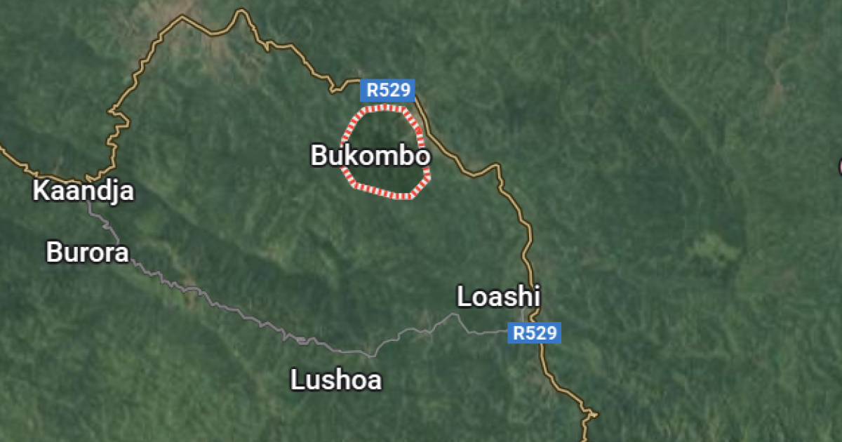 Groupement Bukombo sur la carte