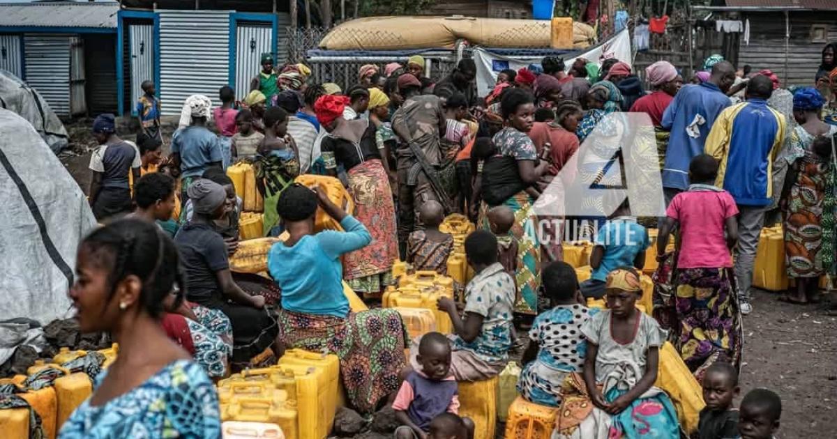 Les habitants de Nyiragongo à la recherche de l'eau potable