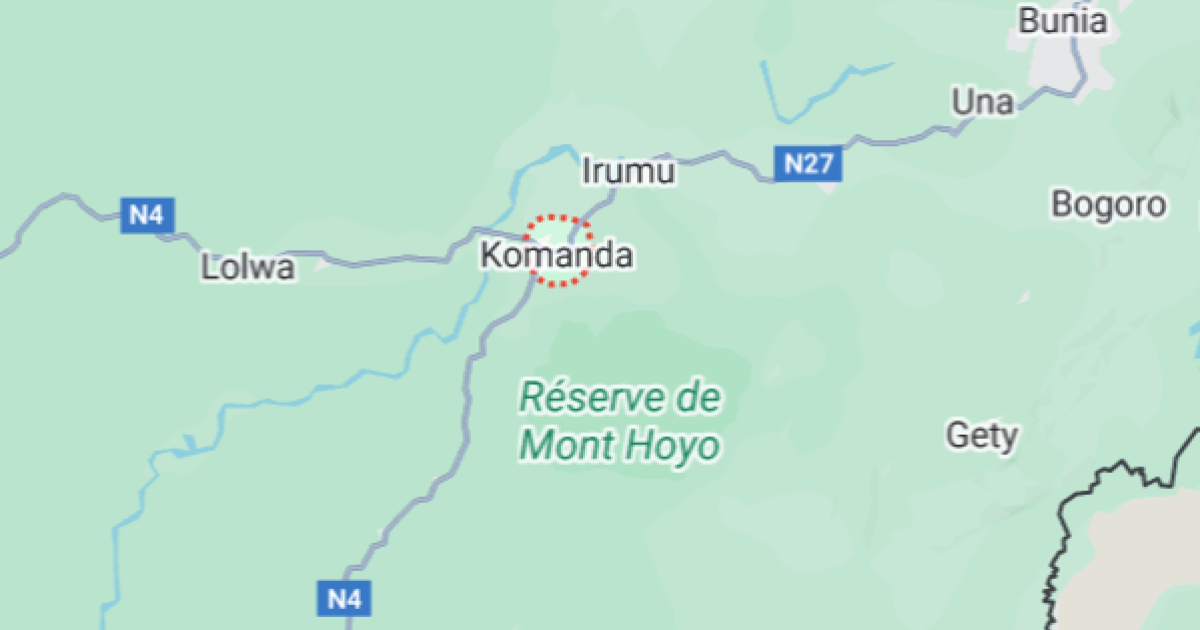 Komanda sur la carte