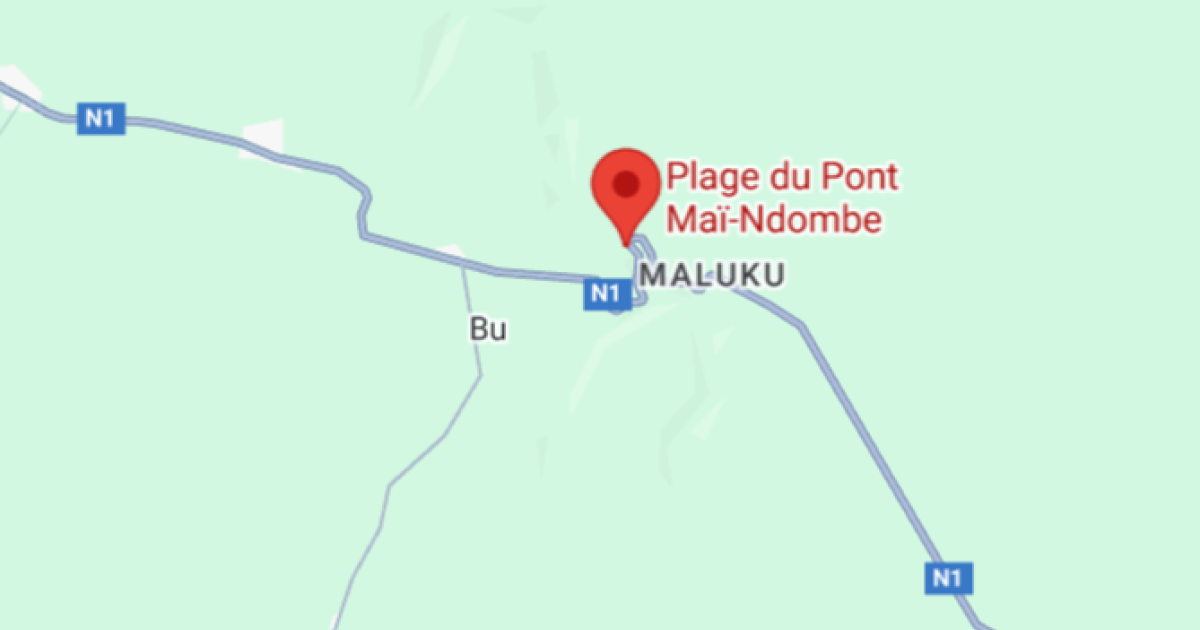 Pont Mai-Ndombe sur la carte