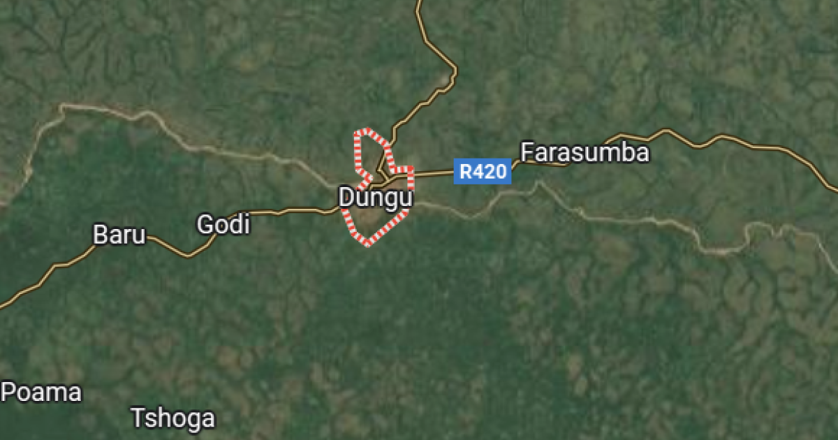 Dungu sur la carte